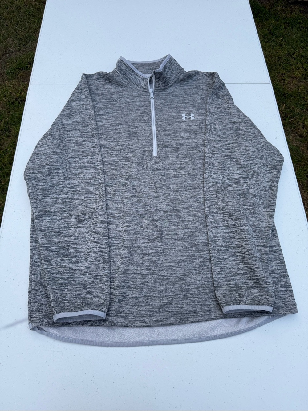 Under Armour Gray Heather 1/4 Zip Performance Pullover